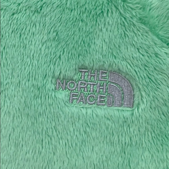 The North Face Green Fuzzy Zip Up Jacket Size S - Picture 7 of 7